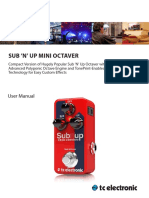 TC ELECTRONIC - Sub-N-Up-Mini-Octaver-Manual