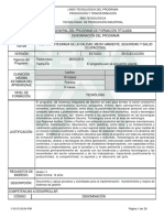 Programa de Formación Gestion Integrada de La Calidad Medio Ambiente Seg y Salud Ocupacional