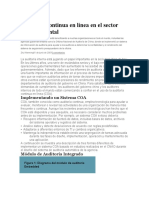 Auditoría Continua en Línea en El Sector Gubernamental IAI