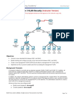 6.5.1.3 Packet Tracer - Layer 2 VLAN Security - T