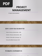 Project Management: By: Abdul Rashed Barakzai