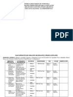 Plan Operativo de Crp. Educación Física