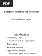 Computer Graphics For Engineers: Splines and Bezier Curves