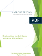 Exercise Testing: Exercise Physiology and Exercise Prescription