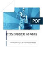 Energy Expenditure and Fatigue