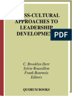 Cross-Cultural Approaches To Leadership Development by Derr C.B., Roussillon S., Bournois F PDF