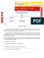 Concurrencia de Vocales para Tercero de Primaria