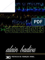 Alain Badiou - Condiciones (1992)