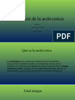 Evolución de La Archivística