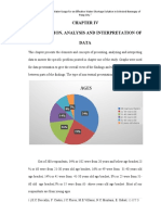 Presentation, Analysis and Interpretation of Data