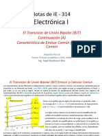 El BJT Teoria de Operacion IE-314 Continuación A