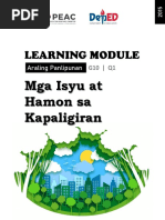 Learning Module: Mga Isyu at Hamon Sa Kapaligiran