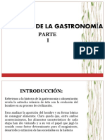 Historia de La Gastronomia Parte I