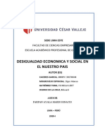 Desigualdad Econocia y Social en El Peru