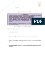 7° y 8° Básico Religión Evangélica Evaluación Formativa Unidad 1