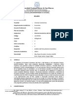 Sílabo Historia Economica Del Peru y Del Mundo