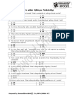 Questions Related To Probability