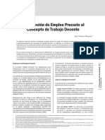 Definicion de Trabajo Precario y Trabajo Decente PDF