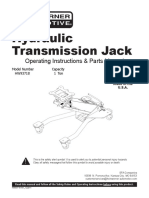 Hydraulic Transmission Jack: Operating Instructions & Parts Manual