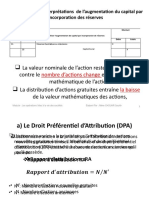 Section 3-2 Formules Et Interprétations de L'augmentation Du K Par Incorporation Des Réserves