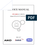 Service Manual: (LC-40ILF4) 40inch TFT-LCD Tv/Monitor