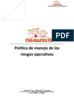 Politica de Manejo de Riesgos Operativos