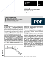 Optics: Measuring The Line Spectra of Inert Gases and Metal Vapors Using A Prism Spectrometer