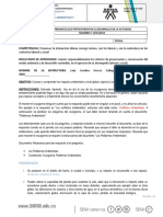 Instrumento de Evaluación N°4 Crucigrama Problemas Ambientales.