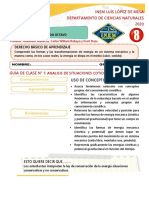 Guia de Clase n1 Uso de Conceptos. Analisis de Situaciones Cotidianas Con Energia. 2020