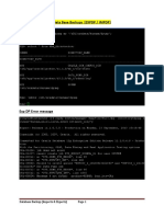 Data Base Backups (Imports & Exports