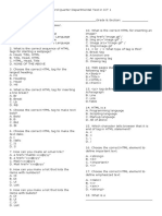 Third Quarter Departmental Test in ICT 1