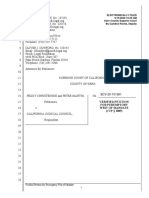 Verified Petition For Preremptory Writ of Mandate, Christensen v. Cal. Judicial Council, No. BCV-20-101361 (Cal. Super. Kern Cnty. June 15, 2020)