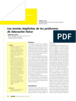 +las Teorías Implícitas de Los Profesores de Educación Física PDF