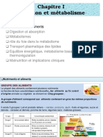 1-Nutrition Et Metabolisme Partie Nutriment Et Aliments