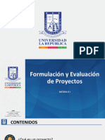 Clase Virtual Módulo 1 Formulación y Evaluación de Proyectos