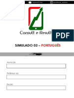 Simulado de Portugues 7 Ano