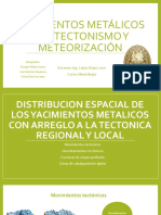 Yacimientos Minerales Por Tectonismo-Meteorización