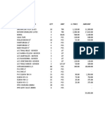 Materials QTY Unit U. Price Amount: Date: NOVEMBER 5, 2015 TO: Jobert Hardware Proj: Parkplace RE: Purchase Order