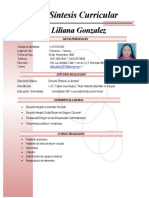 Curriculo Liliana Gonzalez