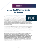 Minnesota Fall School Planning Guide - Minnesota Department of Health