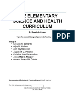 The Elementary Science and Health Curriculum