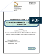 10 MILLOGO - Tabagisme Au Burkina Facteurs Déterminants