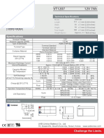 VT1207 12V 7ah: Specifications