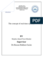 The Concept of Real-Time Systems: Mojtaba Ahmed Noori Khudair