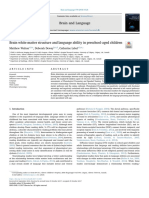 Brain White Matter Structure and Language Ability in Preschool-Aged Children PDF