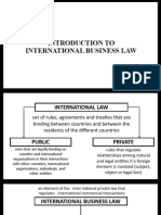 Introduction To International Business Law