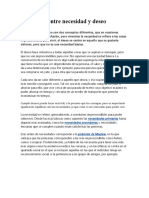 Diferencia Entre Necesidad y Deseo PDF