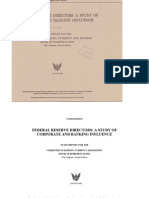 Federal Reserve Directors: A Study of Corporate and Banking Influence. Staff Report, Committee On Banking, Currency and Housing, House of Representatives, 94th Congress, 2nd Session, August 1976.