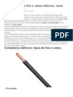 Guia de Tipos de Fios e Cabos Elétricos