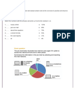 Writing Skills Practice: Writing About A Pie Chart - Exercises